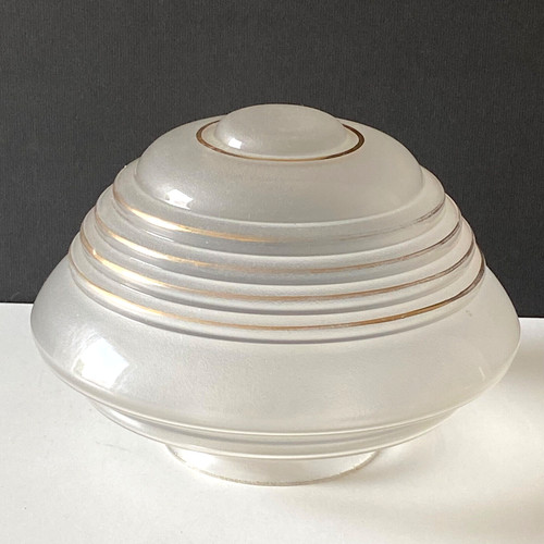 Ancien globe verre blanc - ancien,