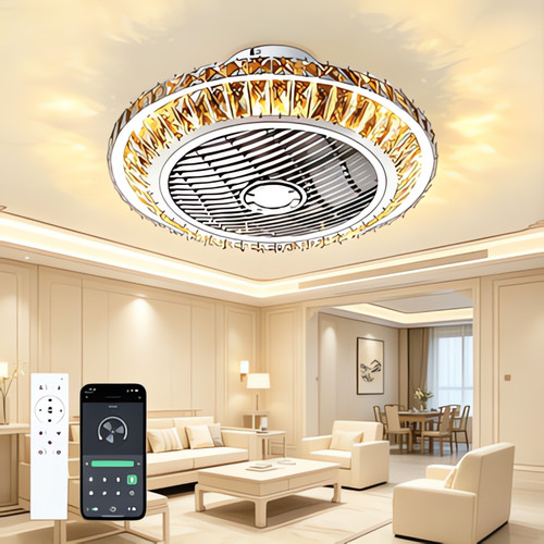 Ventilateur plafond cristal - de,