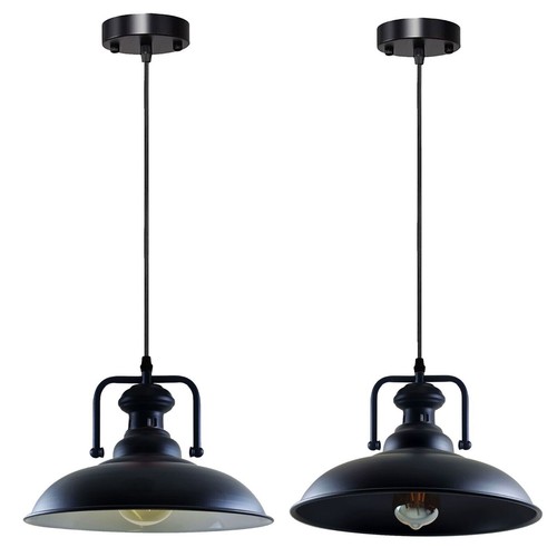 Suspension vintage noir