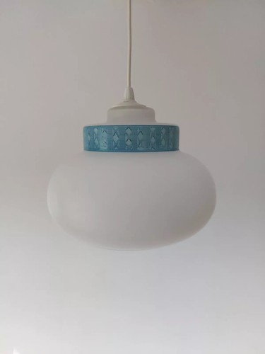 Suspension opaline satiné - opaline,